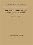 Gilbert J.p. Mcewan, MCEWAN GILBERT J P, Gilbert J. P. McEwan - Late Babylonian Texts in the Ashmolean Museum