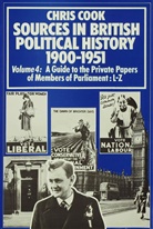 Cook, Cook, C Cook, C. Cook, Chris Cook, Chris Jones Cook... - Sources in British Political History 1900-1951