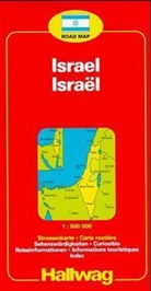 Hallwag Straßenkarten: Israël 1:500'000