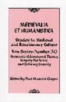 Paul Maurice Clogan, Clogan Paul Maurice, Paul Maurice Clogan - Medievalia Et Humanistica No. 30