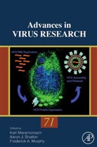 Karl Maramorosch, Karl (EDT)/ Shatkin Maramorosch, Frederick A. Murphy, Aaron J. Shatkin, Karl Maramorosch, Frederick A Murphy... - Advances in Virus Research