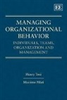 Massimo Pilati, Henry Tosi, Henry Pilati Tosi, Henry/ Pilati Tosi - Managing Organizational Behavior