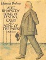 Johannes Brahms, Opera and Choral Scores - Alto Rhapsody/song of Destiny/nanie