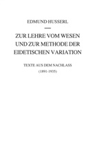 Edmund Husserl, Dir Fonfara, Dirk Fonfara - Zur Lehre vom Wesen und zur Methode der eidetischen Variation
