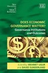 Mehmet Sunderland Ugur, Mehmet/ Sunderland Ugur, David Sunderland, Mehmet Ugur - Does Economic Governance Matter?