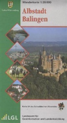 Landesamt für Geoinformation und Landentwicklung B, Landesam für Geoinformation und Landentwi - Topographische Wanderkarten Baden-Württemberg: Topographische Wanderkarte Baden-Württemberg Albstadt, Balingen