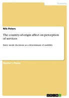 Nils Peters - The country-of-origin affect on perception of services