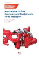 Imeche (Institution of Mechanical Engineers), Institution of Mechanical Engineers, Institution of Mechanical Engineers (COR), Institution of Mechanical Engineers (IMe - Innovations in Fuel Economy and Sustainable Road Transport