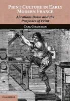 Carl Goldstein, Carl (University of North Carolina Goldstein, Goldstein Carl - Print Culture in Early Modern France