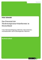 Felix Schmidt - Das Potenzial der Niedertemperatur-Solarthermie in Deutschland