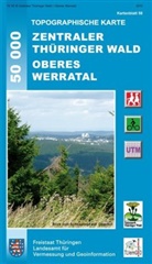Thüringer Landesamt für Vermessung und Geoinformation - Topographische Karten Thüringen: ZENTRALTHÜRINGEN mit Erfurt, Gotha, Arnstadt und Umgebung
