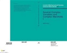 Mike Field, N. J. Hitchin - Several Complex Variables and Complex Manifolds I