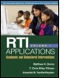 Matthew K Burns, Matthew K (Department of Special Education Burns, Matthew K. Burns, T. Chris Riley-Tillman, T.Chris Riley-Tillman, T.Chris (University of Missouri-Columbia Riley-Tillman... - RTI Applications, Volume 1