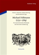 Heiner F. Klemme, Gideo Stiening, Gideon Stiening, Falk Wunderlich - Michael Hißmann (1752-1784)