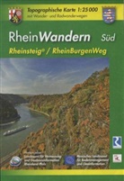 Topographische Karten Rheinland-Pfalz: Topographische Karte Rheinland-Pfalz RheinWandern Süd