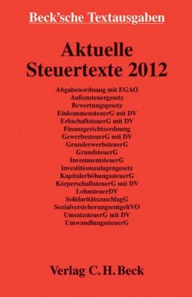 Aktuelle Steuertexte 2012 - Textausgabe
