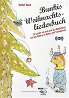 Detlef Bunk - Bunkis Weihnachtsliederbuch, für Gitarre solo und Begleitgitarre, m. Audio-CD