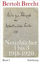 Bertolt Brecht, Kölbe, Kölbel, Marti Kölbel, Martin Kölbel, Villwoc... - Notizbücher - 1: Notizbücher 1 bis 3 (1918-1920)