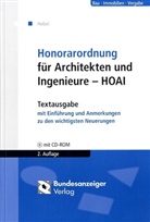 Johann Peter Hebel - Honorarordnung für Architekten und Ingenieure - HOAI, m. CD-ROM