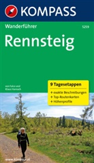 Harnac, Harnach, Falco Harnach, Falco J. Harnach, Falco und Klaus Harnach, Klaus Harnach - Kompass Wanderführer Rennsteig