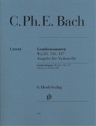 Carl Ph. E. Bach, Carl Philipp Emanuel Bach, Wolfram Enßlin, Ernst-Günter Heinemann - Carl Philipp Emanuel Bach - Gambensonaten Wq 88, 136, 137