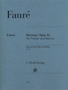 Gabriel Fauré, Gabriel Urbain Fauré, Dominik Rahmer - Berceuse op. 16 für Violine und Klavier