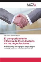 Julio Gómez-Pomar Rodríguez - El comportamiento altruista de los individuos en las negociaciones