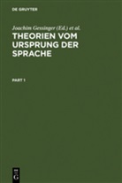 Joachim Gessinger, Wolfert von Rahden - Theorien vom Ursprung der Sprache, 2 Teile