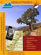Alpenwelt Luftbildpanorama & Wanderkarte: Alpenwelt Luftbildpanorama & Wanderkarte Keschtnweg