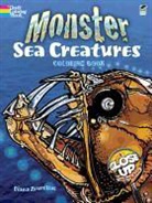 Coloring Books, Diana Zourelias, Zourelias Diana - Monster Sea Creatures Coloring Book