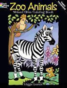 Coloring Books, Maggie Swanson, Swanson Maggie - Zoo Animals Stained Glass Coloring Book