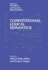 Branimir Boguraev, Patrick Saint-Dizier, Evelyn Viegas, Evelyne Viegas - Computational Lexical Semantics