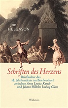 Jon Helgason, Jon (Dr.) Helgason - Schriften des Herzens