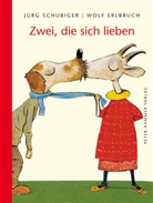 Wol Erlbruch, Wolf Erlbruch, Wolf (Illustrat Erlbruch, Wolf Erlrbuch, Jürg Schubiger, Jürg (Text) Schubiger... - Zwei, die sich lieben
