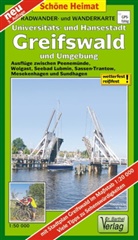 Verlag Dr. Barthel - Doktor Barthel Karten: Radwander- und Wanderkarte Universitäts- und Hansestadt Greifswald und Umgebung