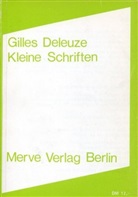 Gilles Deleuze, K.D. Schacht - Kleine Schriften