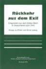 T. Koebner, Thomas Koebner, E. Rotermund, Erwin Rotermund - Rückkehr aus dem Exil