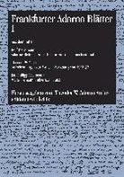 Theodor W. Adorno Archiv., Rolf Tiedemann - Frankfurter Adorno Blätter 1