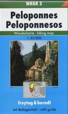 Freytag Berndt Wanderkarten: Freytag & Berndt Wander-, Rad- und Freizeitkarte Peloponnes. Peleoponnesos