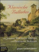 Friedrich Schiller, Friedrich von Schiller, Johann Wolfgang von Goethe, Rolf Günther - Klassische Balladen, 1 Cassette
