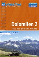Esterbauer Verlag - Hikeline Wanderführer Dolomiten. Bd.2