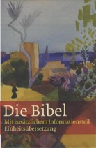 Bibelausgaben - .: Die Bibel, Einheitsübersetzung mit Informationsteil, Cover Macke "Landschaft am Meer"