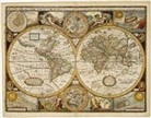 Freytag-Berndt und Artaria KG - Welt antik, Karte von John Speed 1651, Magnetmarkiertafel