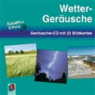 Redaktionsteam Verlag an der Ruhr - Wetter-Geräusche, Geräusche-CD m. 22 Bildkarten (Hörbuch)
