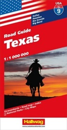 Hallwag Kümmerly+Frey AG - Hallwag USA Road Guide - No.9: USA No 9 Texas 1:1 000 000