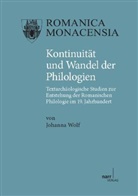 Johanna Wolf, Johanna Wolf - Kontinuität und Wandel der Philologien