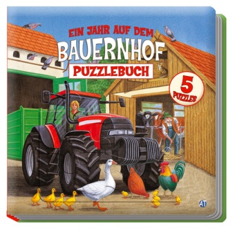 Bob Bampton, Bob Bampton, Andreas Trötsch - Ein Jahr auf dem Bauernhof Puzzlebuch mit 5 Puzzles à 6 Teile