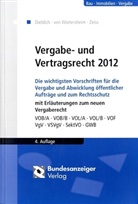Fran Dieblich, Franz Dieblich, Mar Wietersheim, Mark von Wietersheim, Christoph Zeiss, Christopher Zeiss - Vergabe- und Vertragsrecht 2012