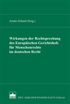Armin Höland, Armin Höland - Wirkungen der Rechtsprechung des Europäischen Gerichtshofs für Menschenrecht im deutschen Recht