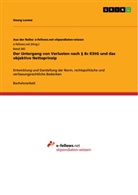 Georg Lorenz - Der Untergang von Verlusten nach 8c KStG und das objektive Nettoprinzip